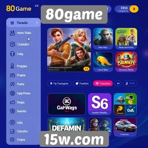 Novidades na interface do usuário do 80game